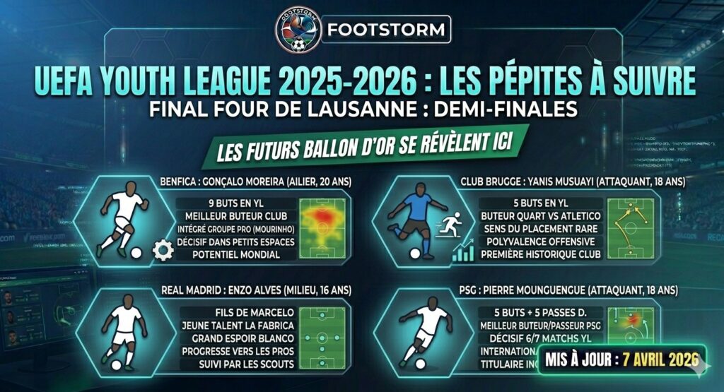 UEFA Youth League 2526 Pepites a Suivre